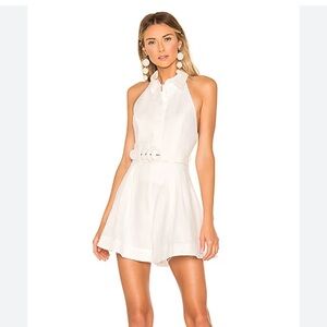 Zimmermann White Halter neck jumpsuit size 0